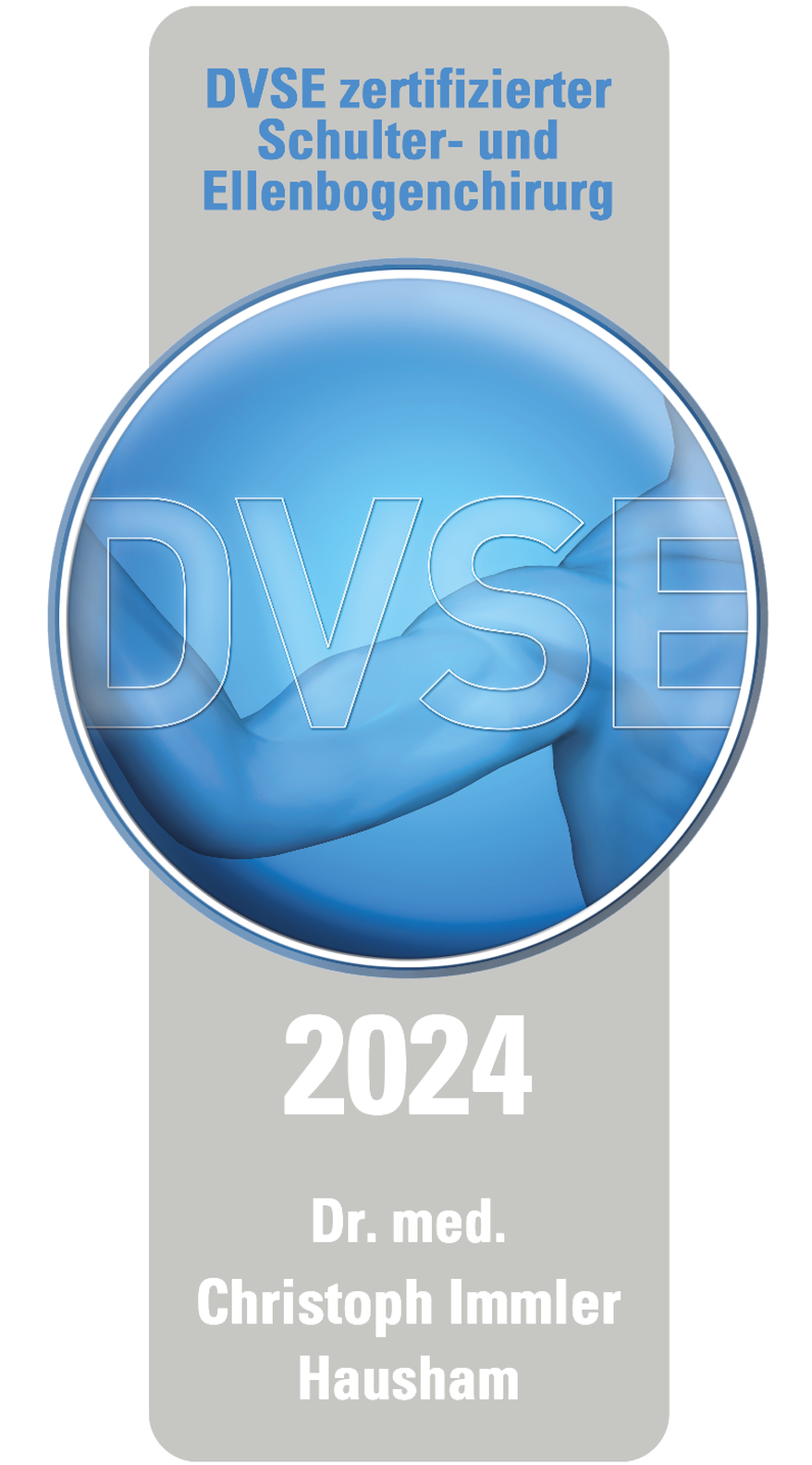 Die Auszeichnung für die DVSE Zertifizierung 2024.