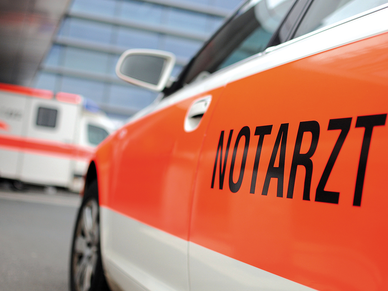 Notarztwagen Fahrzeug eines Notarztes