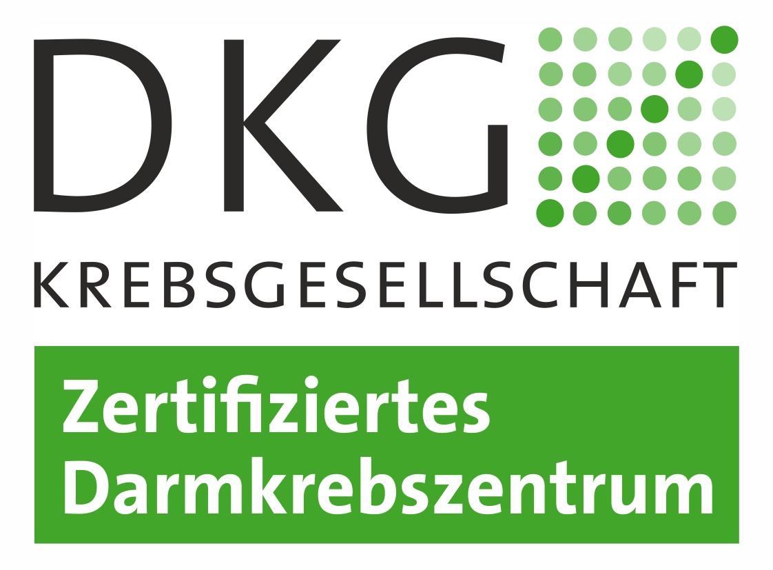 Logo Zertifiziertes Darmkrebszentrum der Deutschen Krebsgesellschaft
