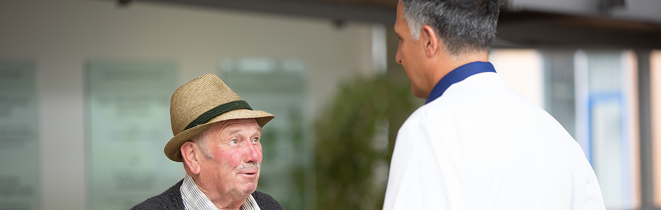 Gespräch zwischen Arzt und Patient