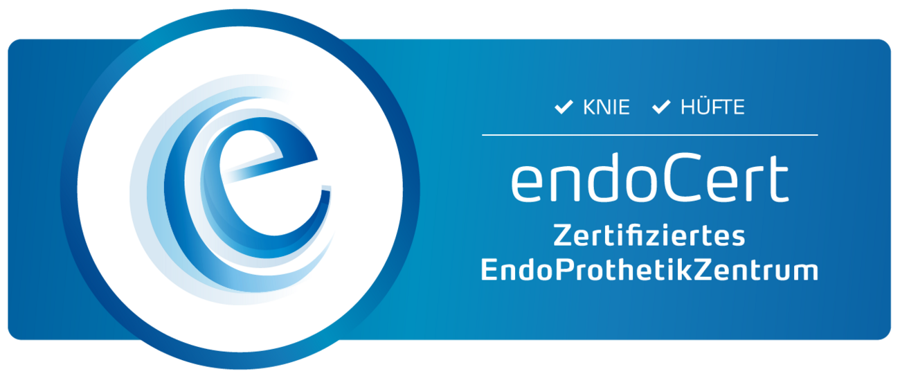 Logo endoCert Das Logo von endoCert Zertifiziertes Endoprothetik-Zentrum.