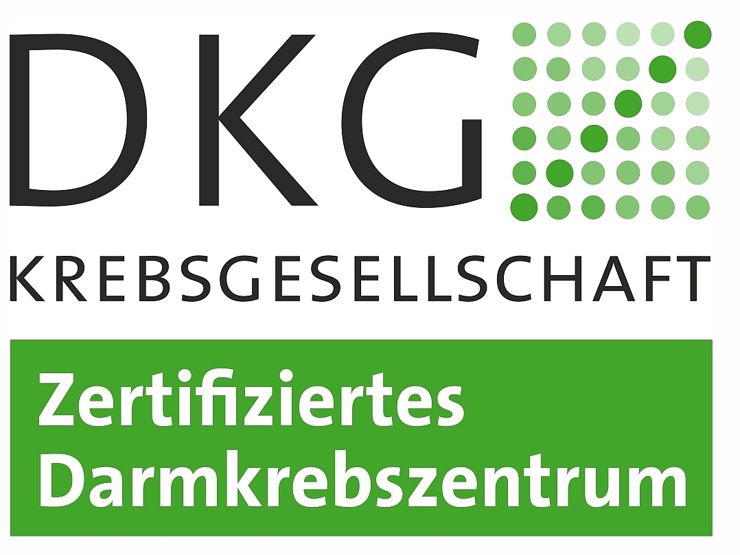 Das Logo Zertifiziertes Darmkrebszentrum.